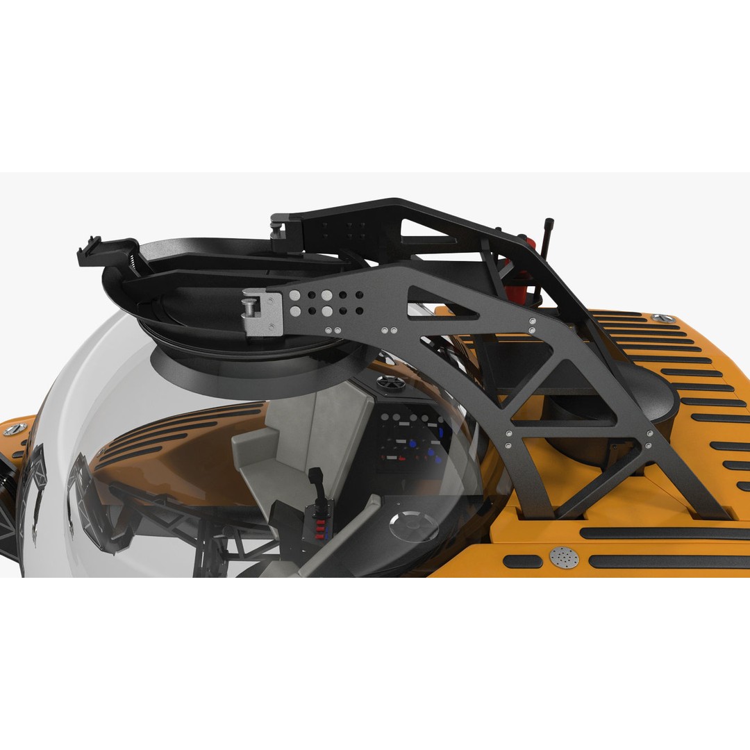 Triton 3300 Submarine 3D Model – Rigged, PBR Textured, FBX - View 17