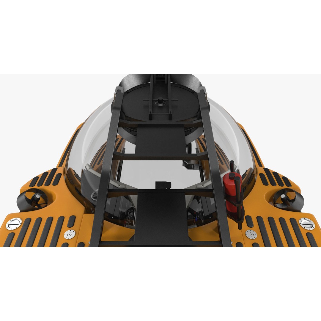 Triton 3300 Submarine 3D Model – Rigged, PBR Textured, FBX - View 18