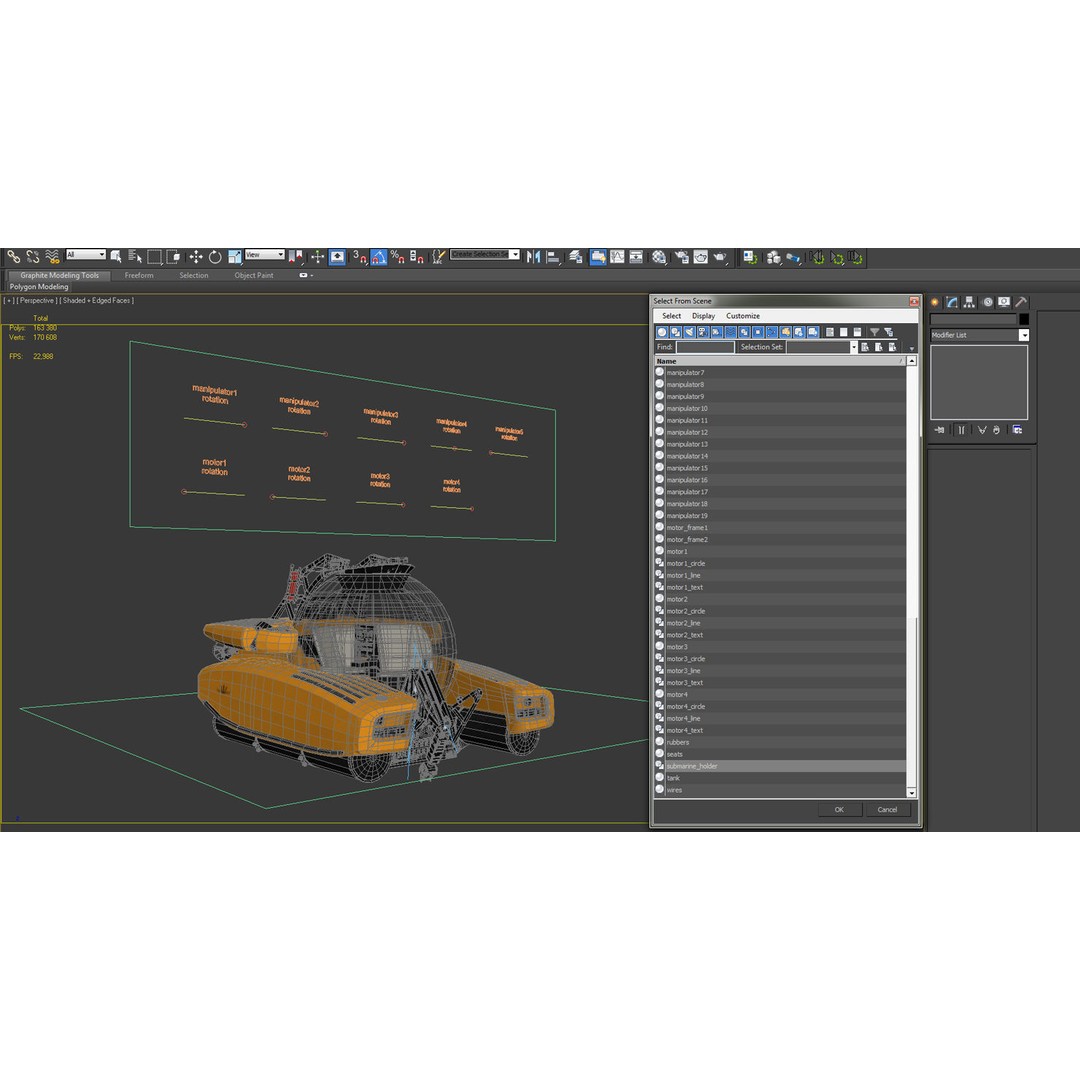 Triton 3300 Submarine 3D Model – Rigged, PBR Textured, FBX - View 26