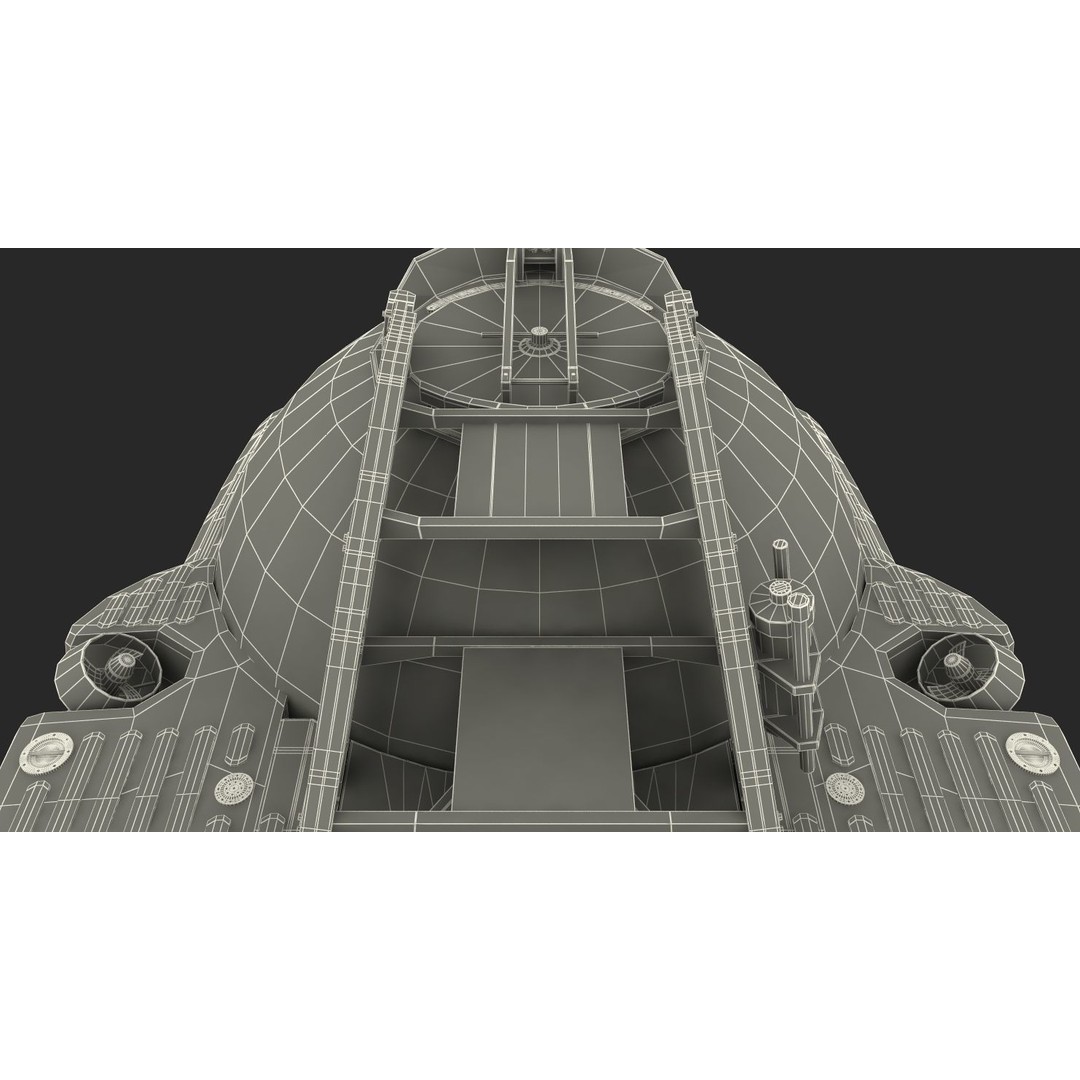 Triton 3300 Submarine 3D Model – Rigged, PBR Textured, FBX - View 33