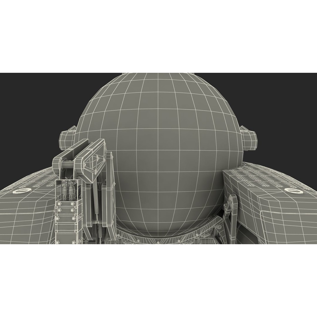 Triton 3300 Submarine 3D Model – Rigged, PBR Textured, FBX - View 34