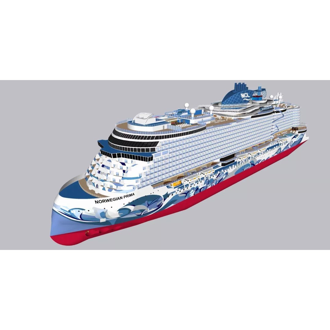 Norwegian Prima 3D Model – Rigged Watercraft Asset, FBX - View 2