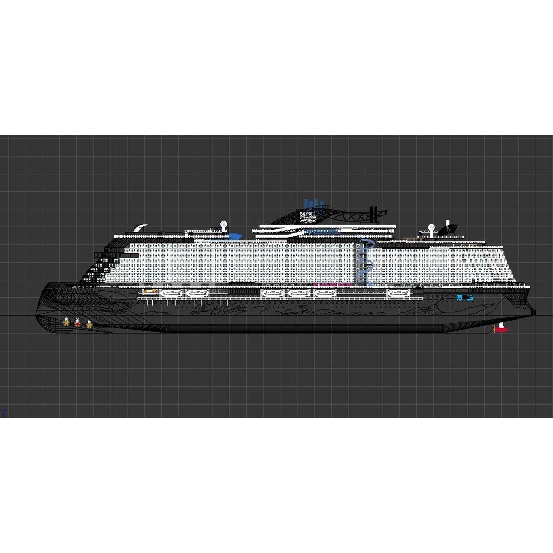 Norwegian Prima 3D Model – Rigged Watercraft Asset, FBX - View 21