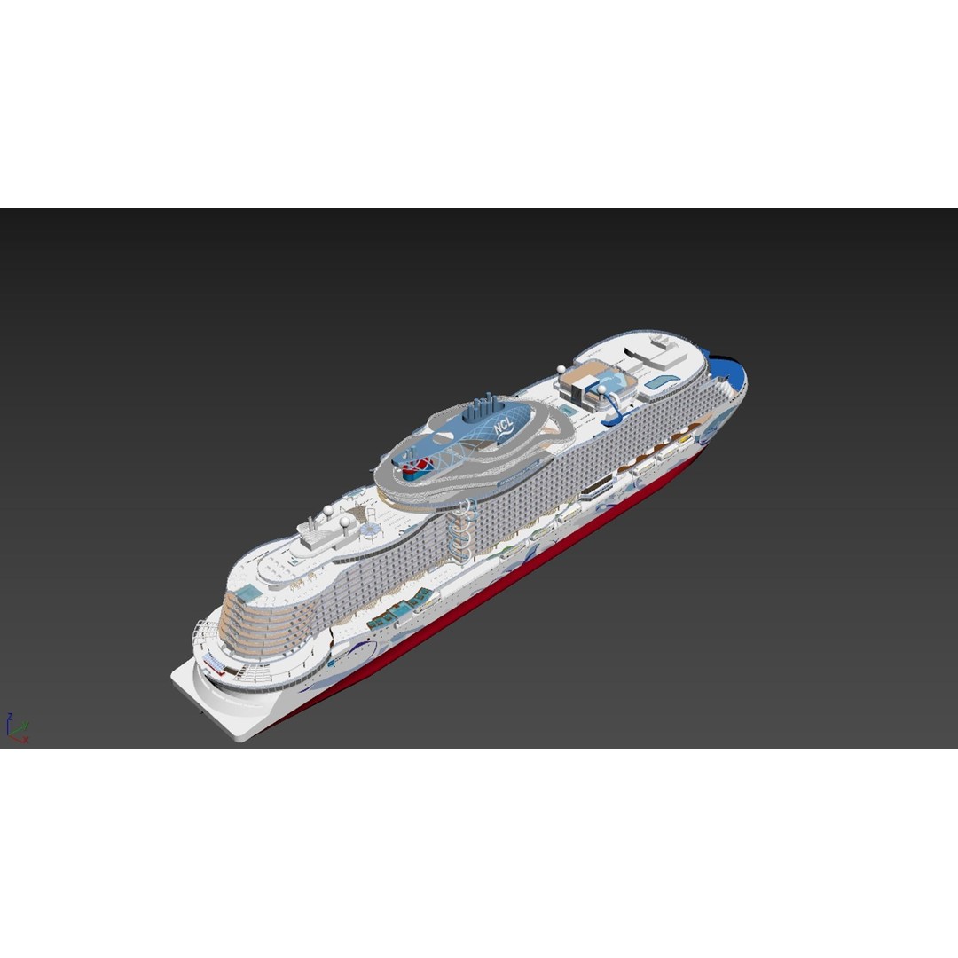 Norwegian Prima 3D Model – Rigged Watercraft Asset, FBX - View 22
