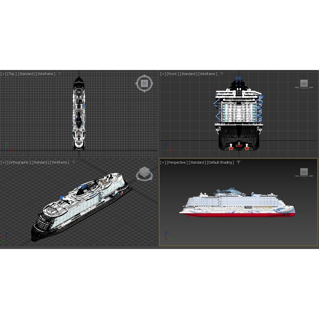 Norwegian Prima 3D Model – Rigged Watercraft Asset, FBX - View 23