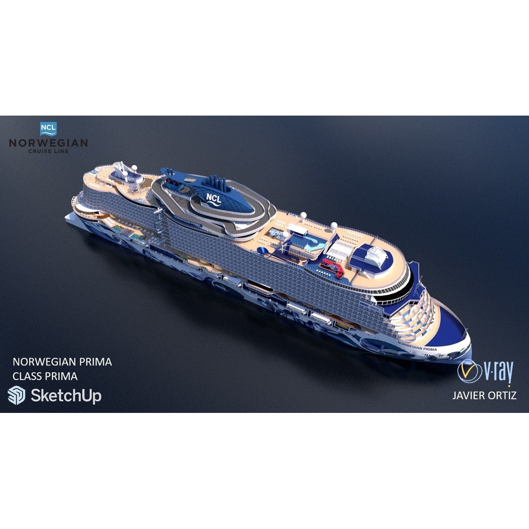 Norwegian Prima 3D Model – Rigged Watercraft Asset, FBX - View 6