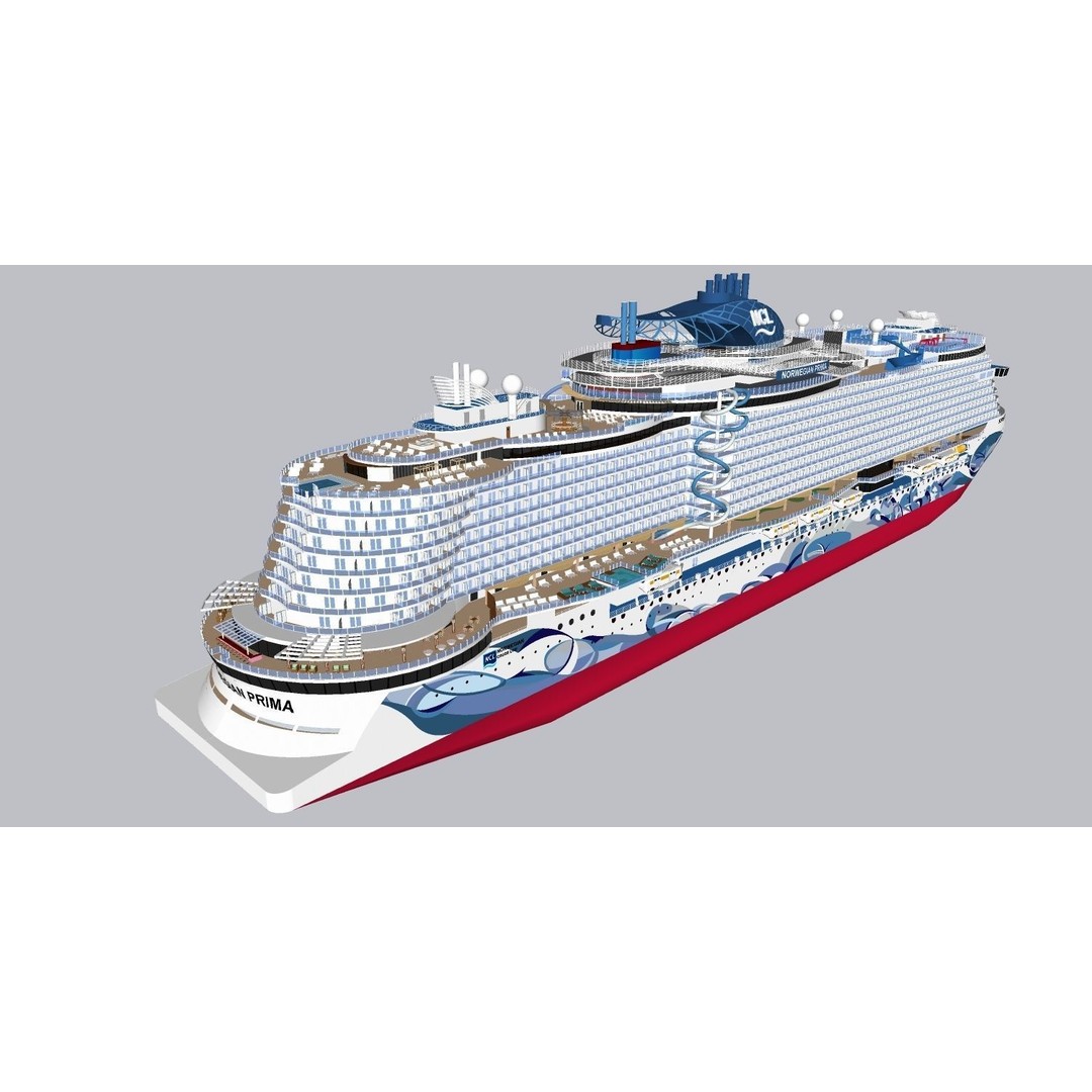Norwegian Prima 3D Model – Rigged Watercraft Asset, FBX - View 8