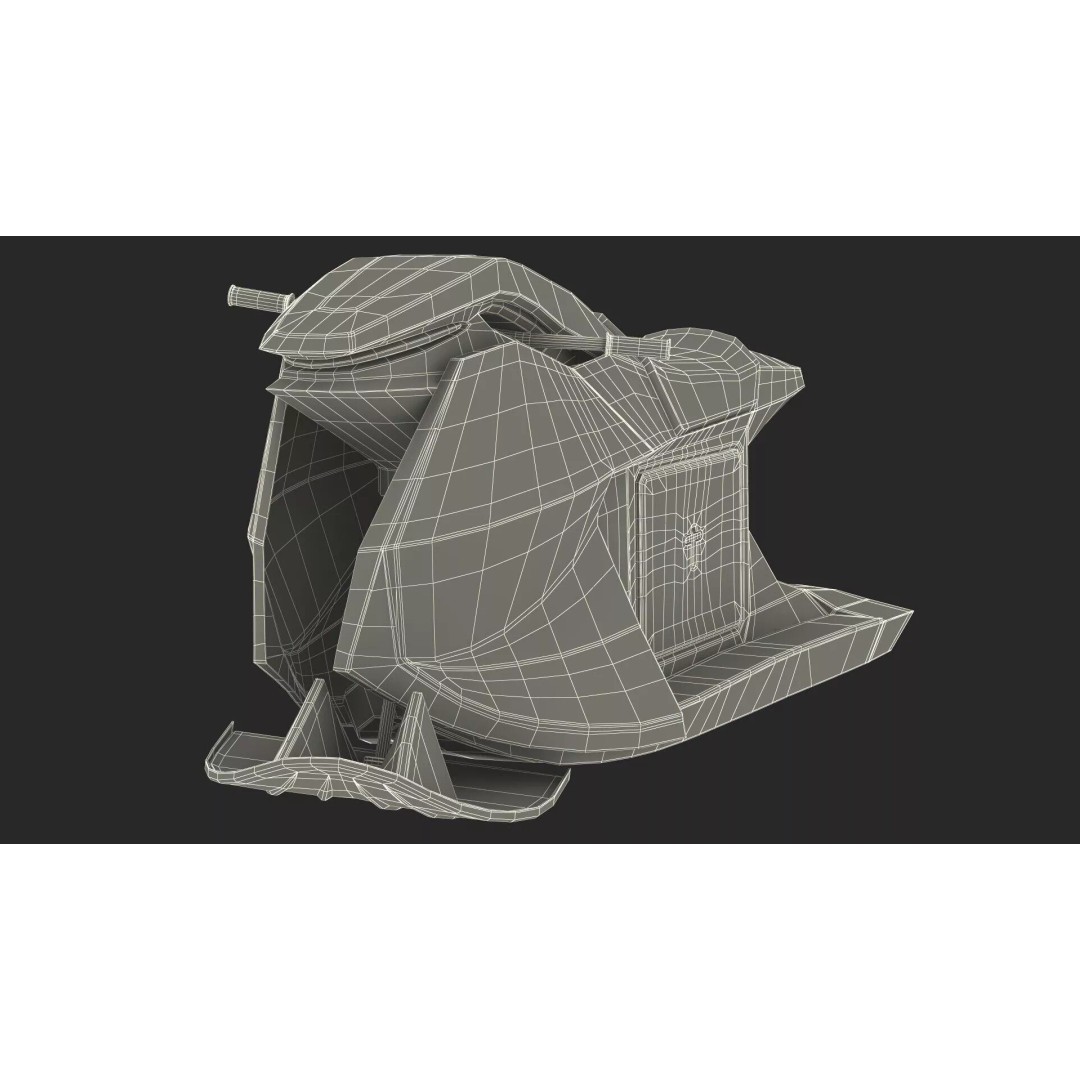 Searacer Jet Ski 3D Model – Futuristic Rigged Watercraft, FBX