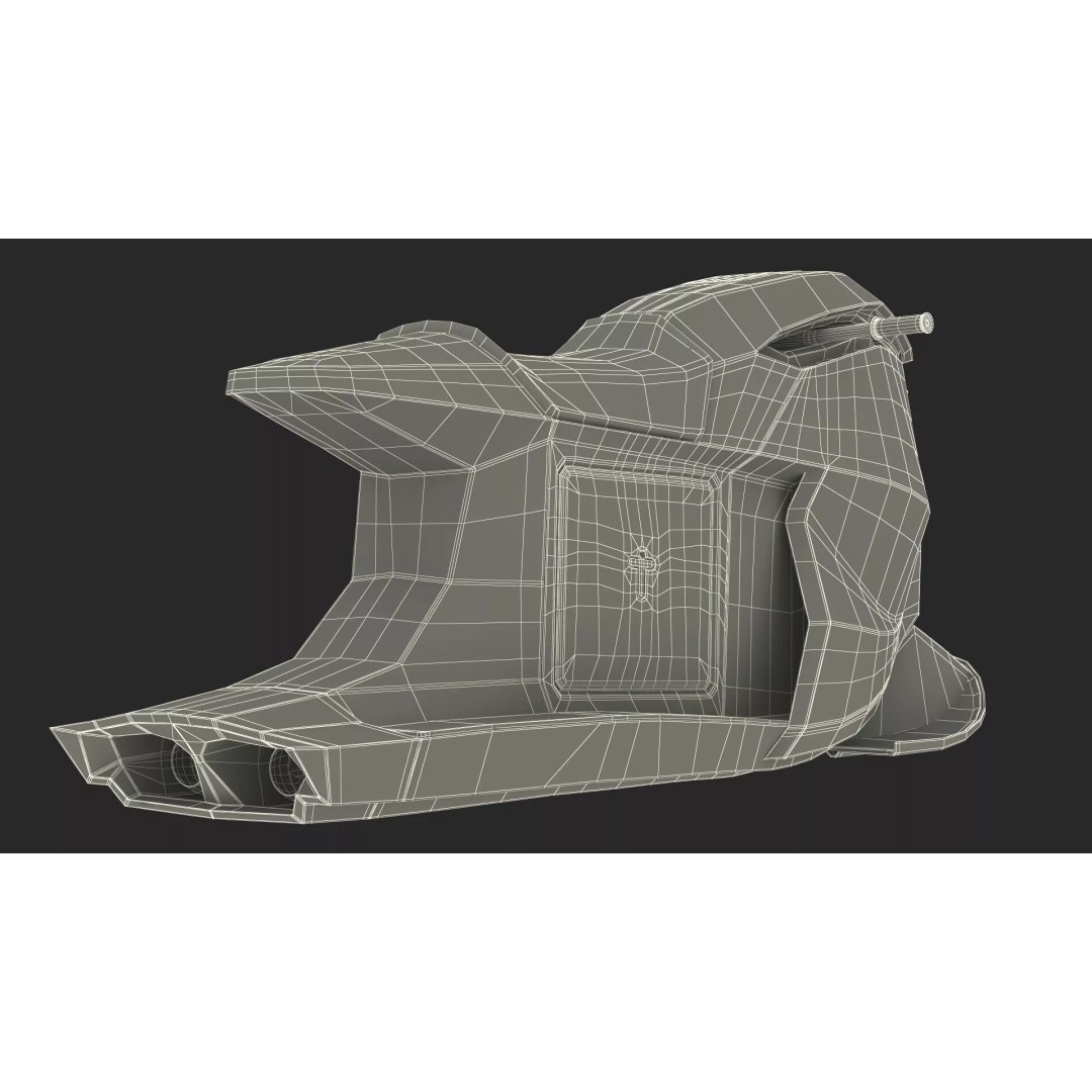 Searacer Jet Ski 3D Model – Futuristic Rigged Watercraft, FBX - View 20