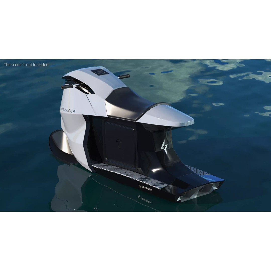 Searacer Jet Ski 3D Model – Futuristic Rigged Watercraft, FBX - View 5