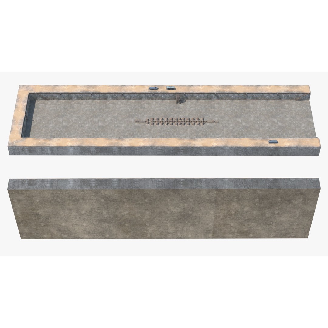 Ship Dry Dock 3D Model – Detailed Facility for Maritime Engineering - View 10