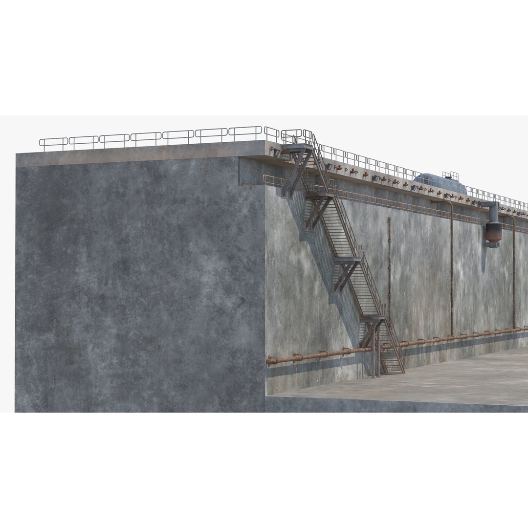 Ship Dry Dock 3D Model – Detailed Facility for Maritime Engineering - View 15