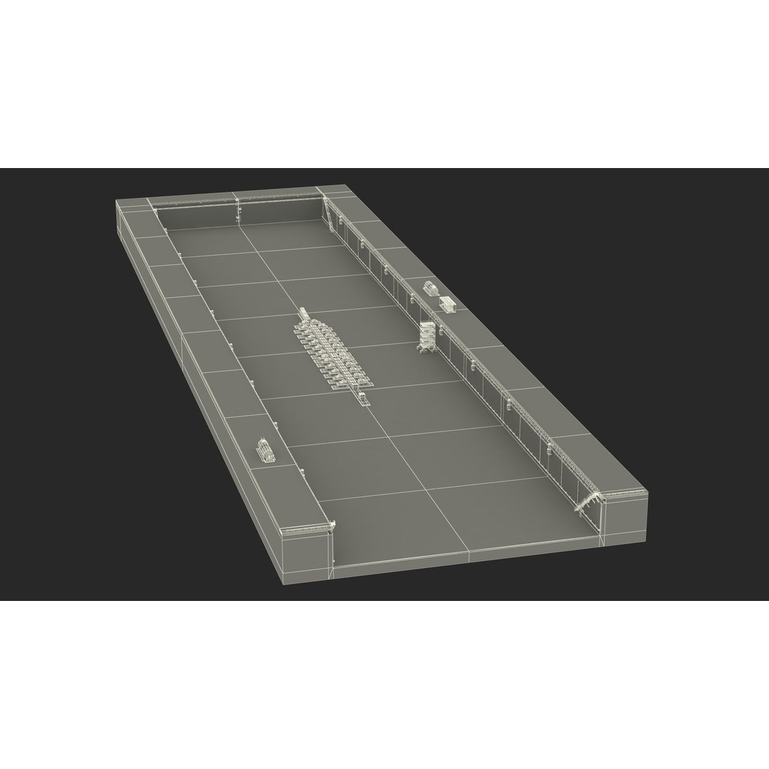 Ship Dry Dock 3D Model – Detailed Facility for Maritime Engineering - View 26