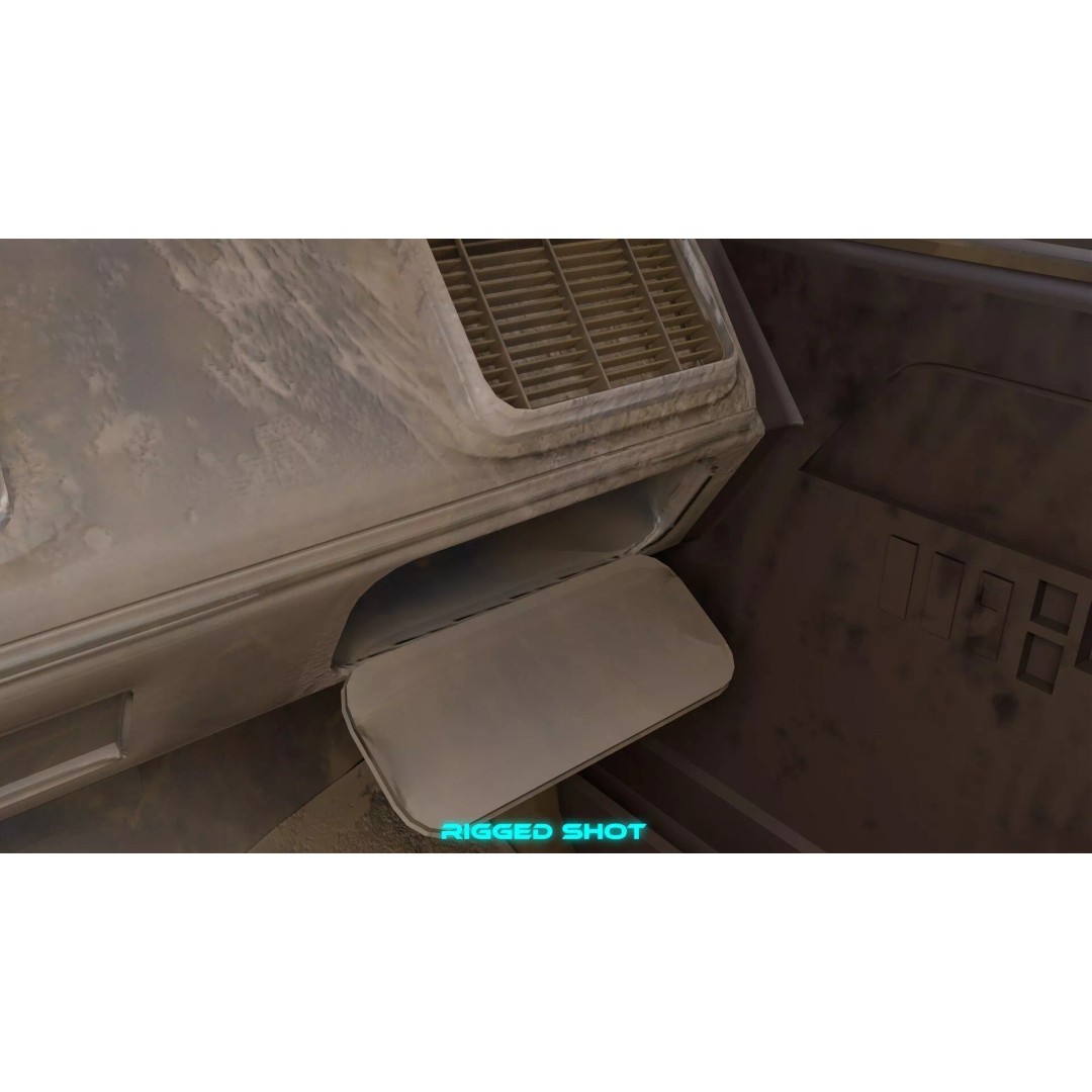 Old Rusty Pickup Truck 3D Model – Low Poly Game Asset, FBX, PBR - View 17