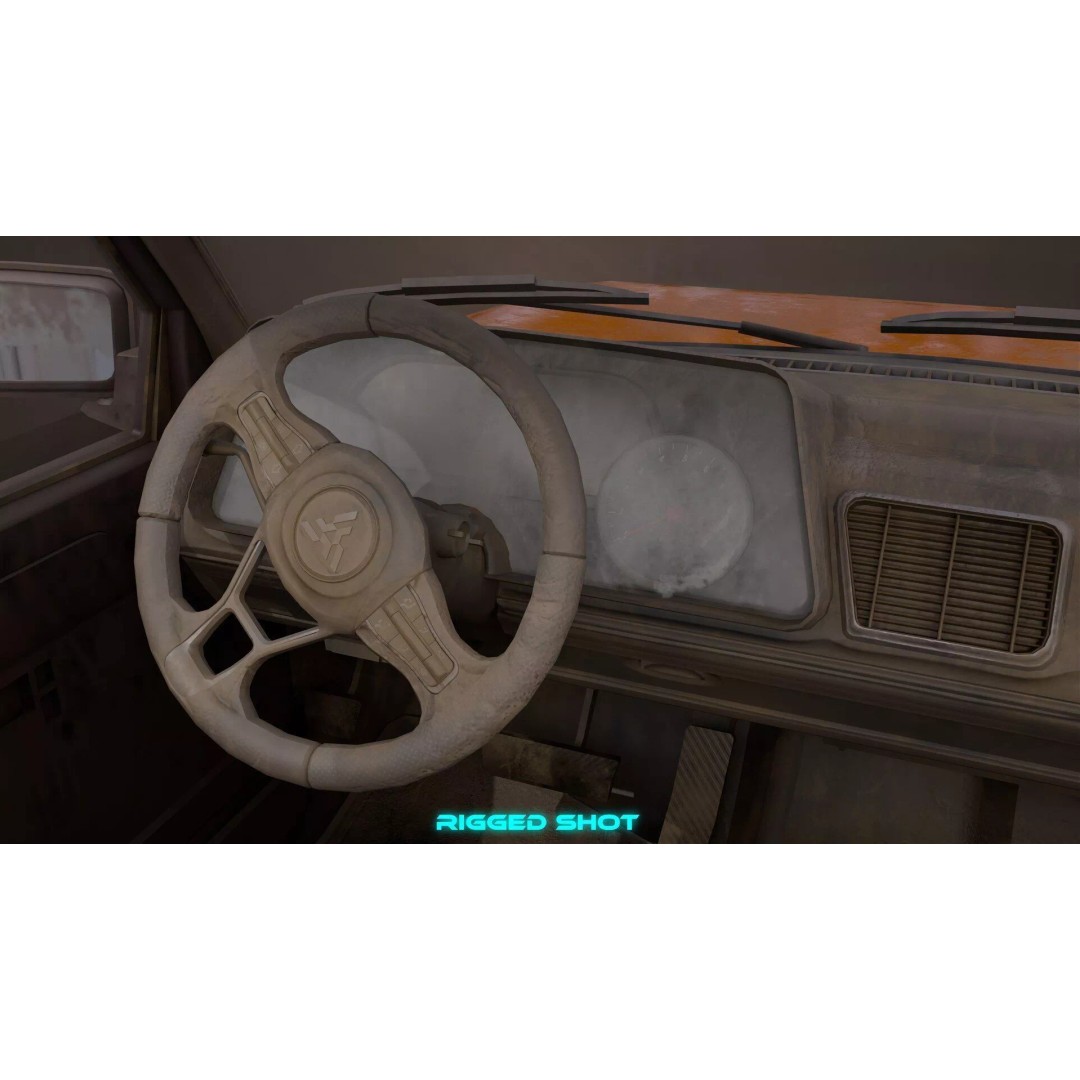 Old Rusty Pickup Truck 3D Model – Low Poly Game Asset, FBX, PBR - View 19