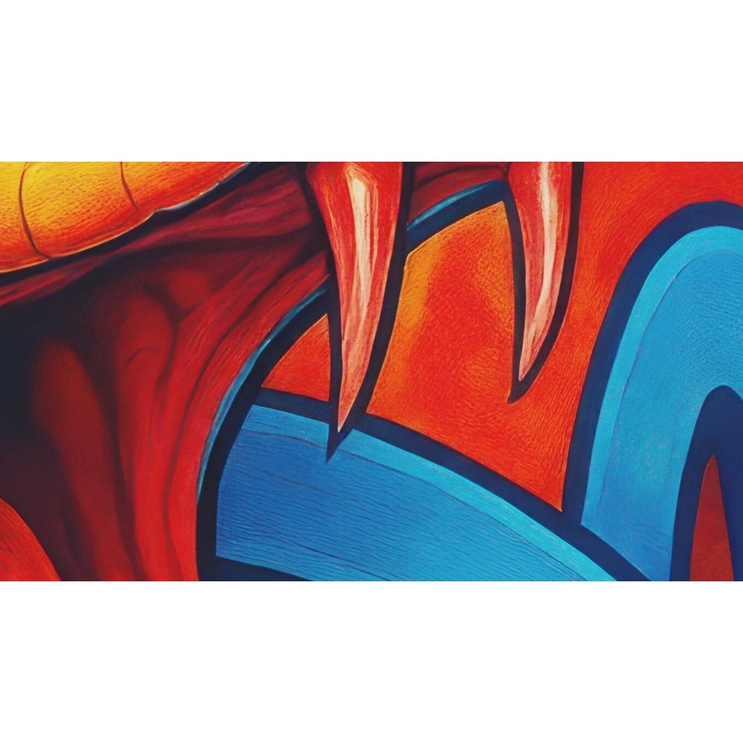 Dog and Serpent Mural 3D Model – Ultra HD 16K Texture, JPEG
