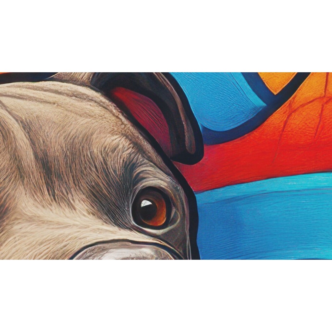 Dog and Serpent Mural 3D Model – Ultra HD 16K Texture, JPEG - View 14