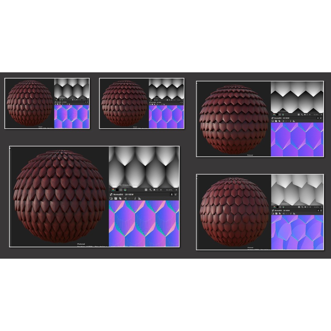 100 Alpha and Normal Maps 3D Model – Textures for ZBrush and Blender - View 12