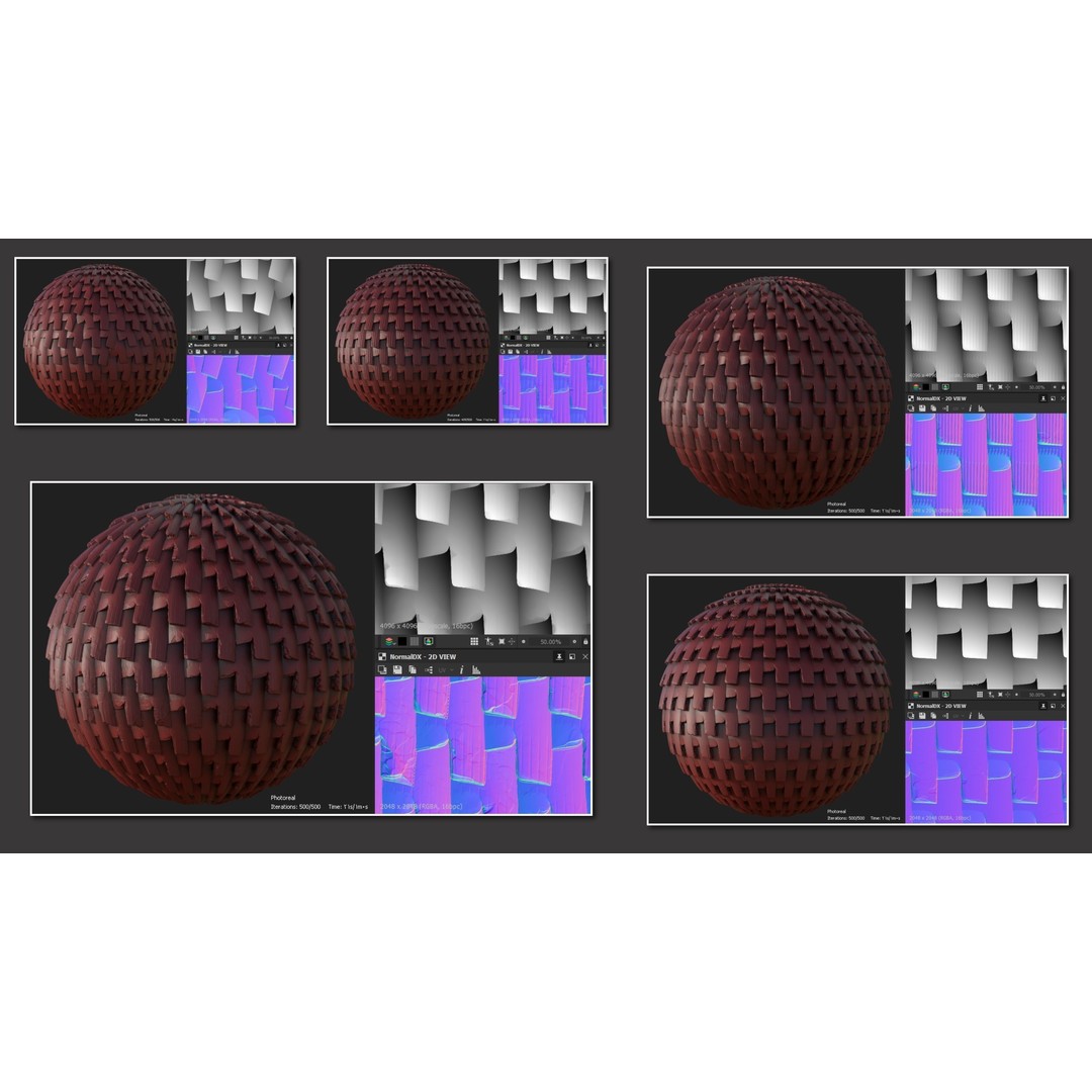 100 Alpha and Normal Maps 3D Model – Textures for ZBrush and Blender - View 14