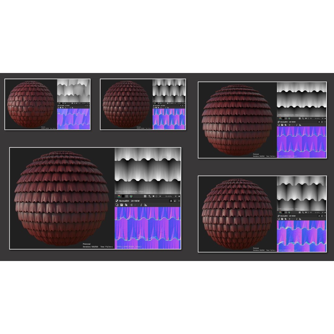 100 Alpha and Normal Maps 3D Model – Textures for ZBrush and Blender - View 18