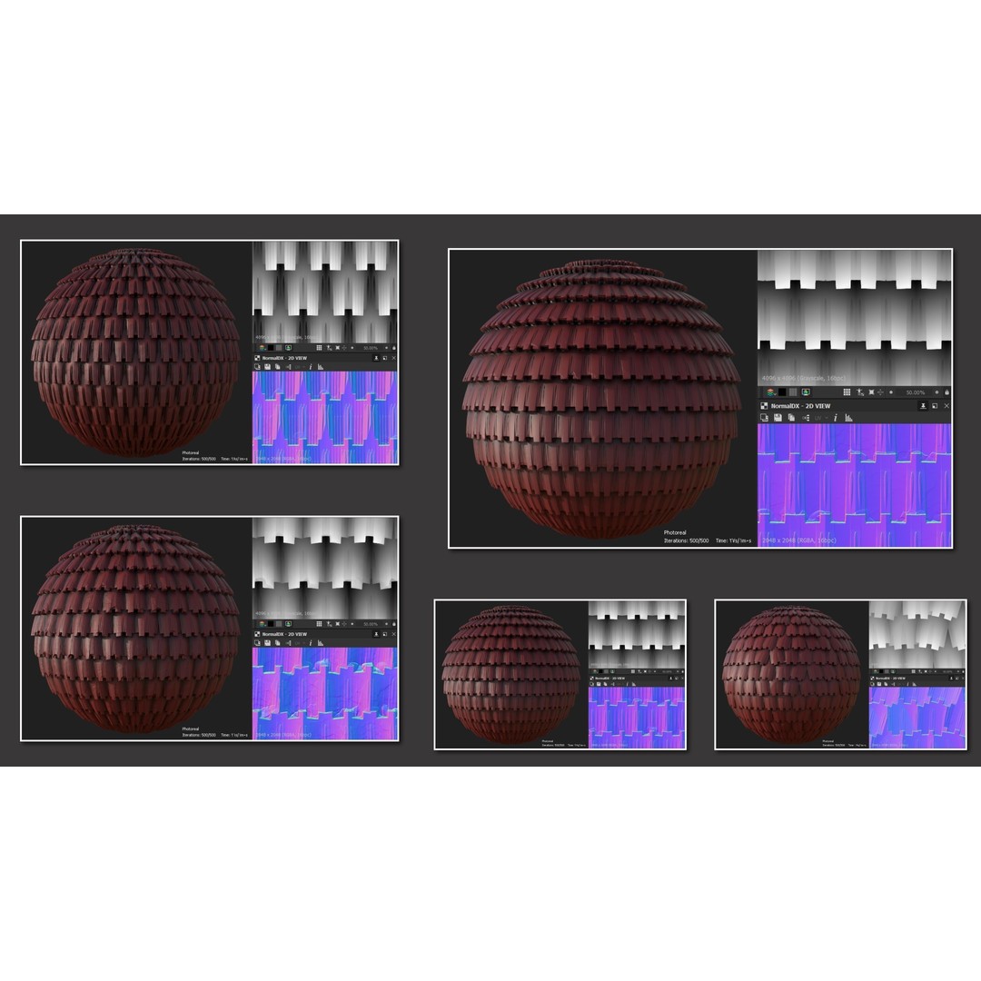 100 Alpha and Normal Maps 3D Model – Textures for ZBrush and Blender - View 20