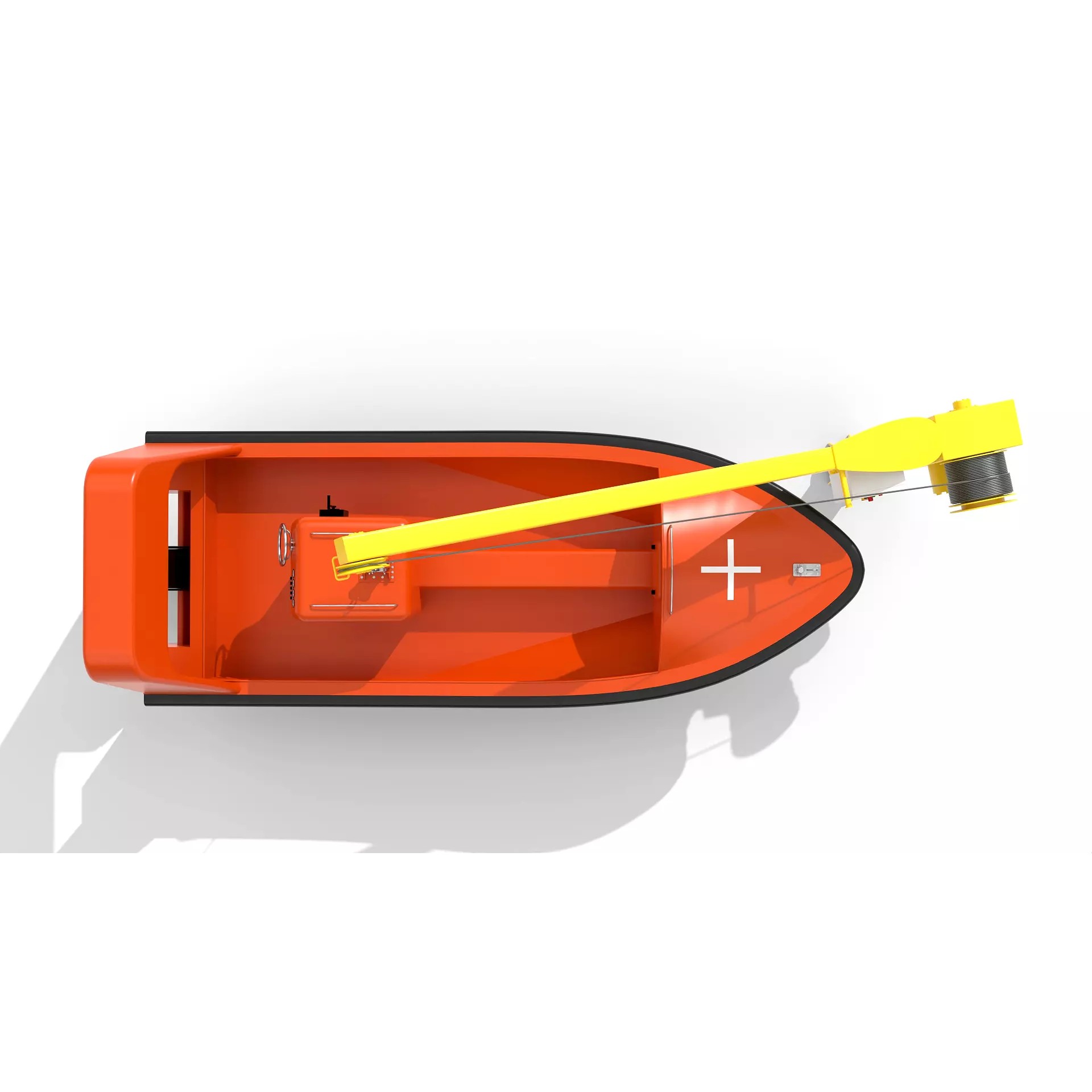 Fast Rescue Boat FRB FRC - Game-Ready 3D Model