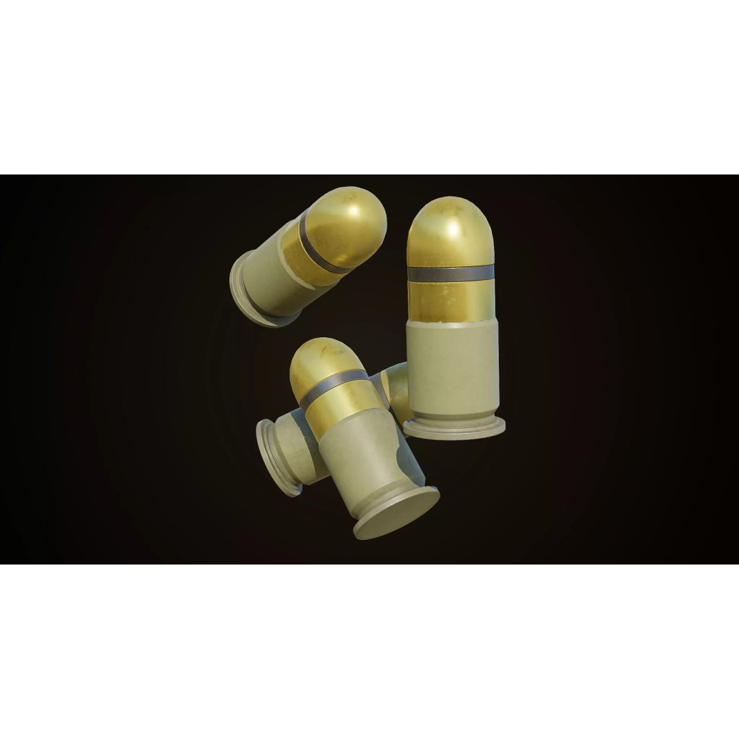 Grenade Launcher 3D Model – Low Poly Game Asset, PBR Textures, FBX - View 18