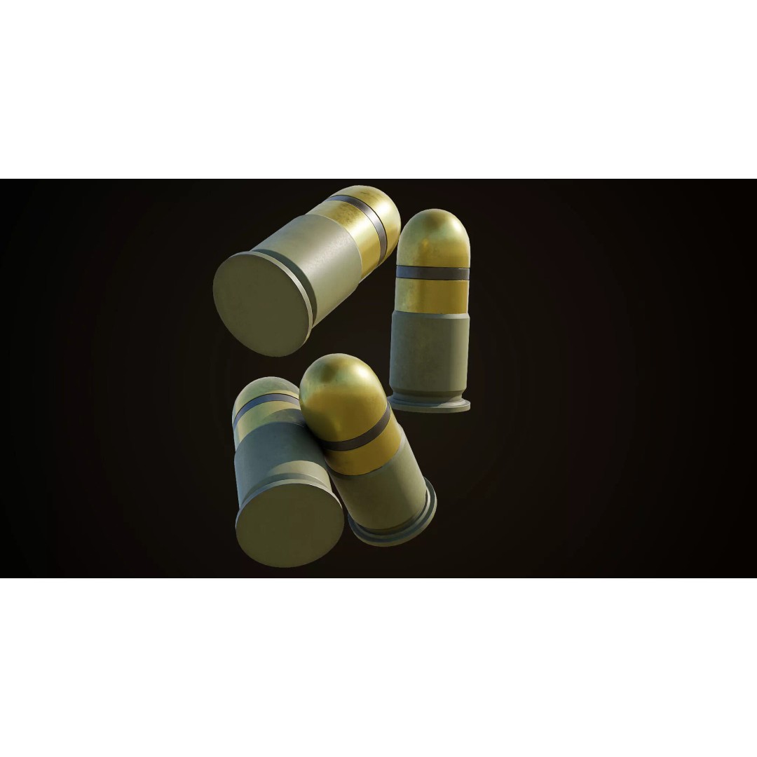 Grenade Launcher 3D Model – Low Poly Game Asset, PBR Textures, FBX - View 19