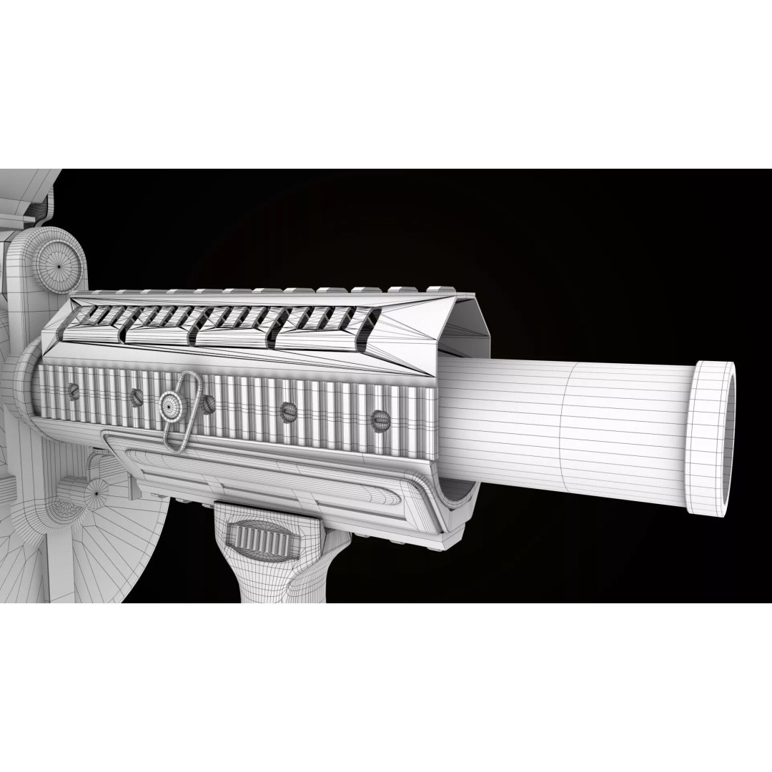 Grenade Launcher 3D Model – Low Poly Game Asset, PBR Textures, FBX - View 33