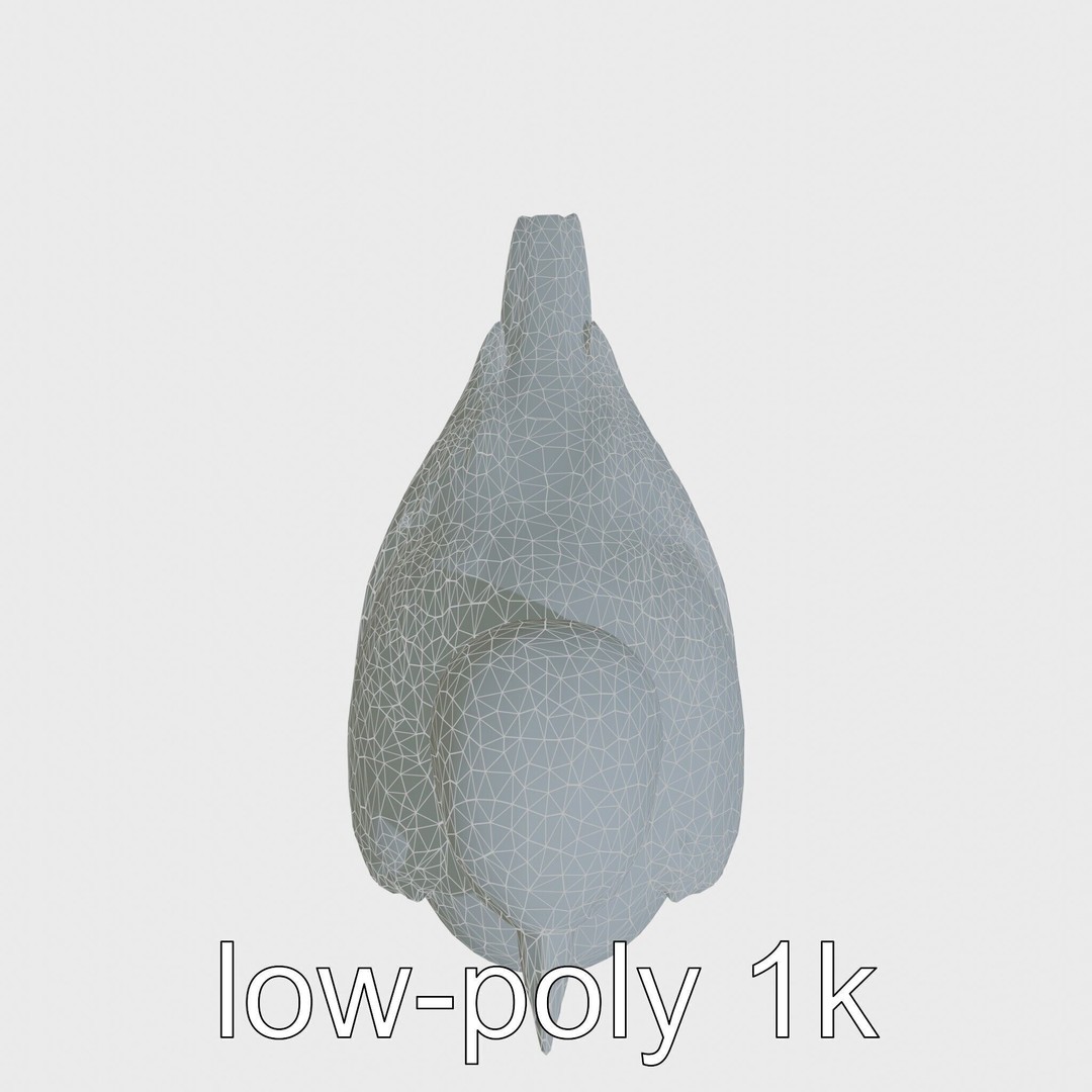 Rock Sparrow 3D Model – Low Poly PBR Bird Asset for Animation - View 13