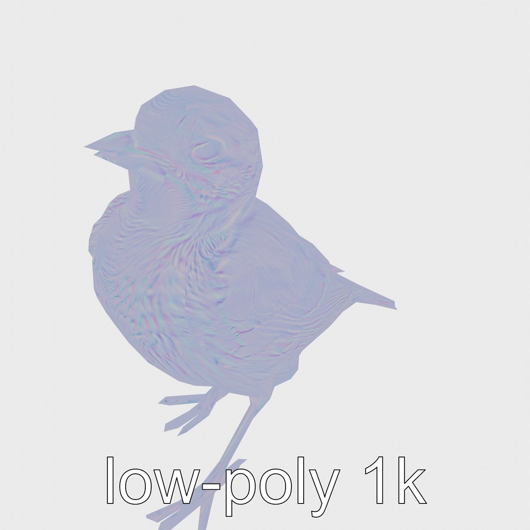 Rock Sparrow 3D Model – Low Poly PBR Bird Asset for Animation - View 29