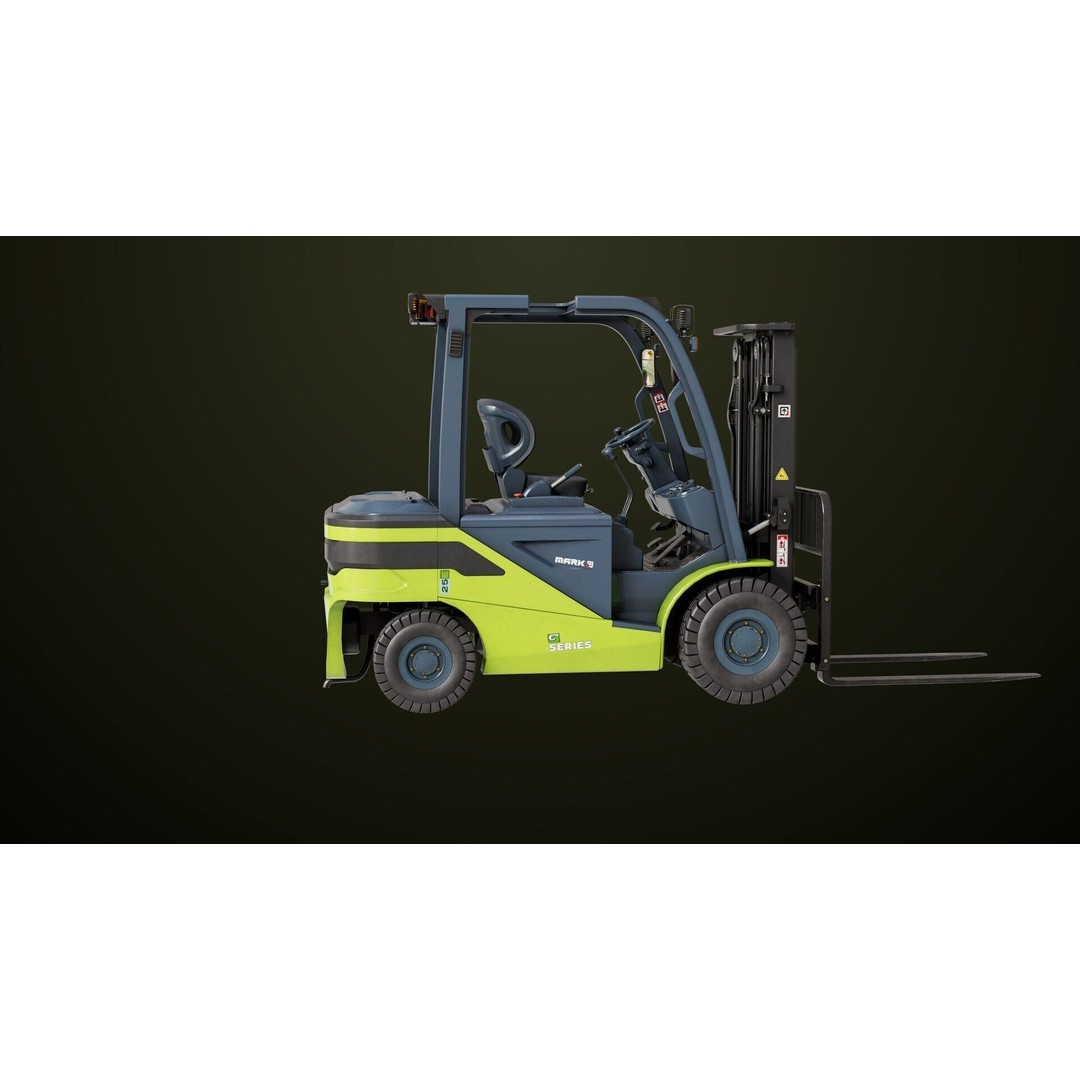 Forklift Truck 3D Model – Low Poly PBR Game Asset, FBX & Blender - View 15