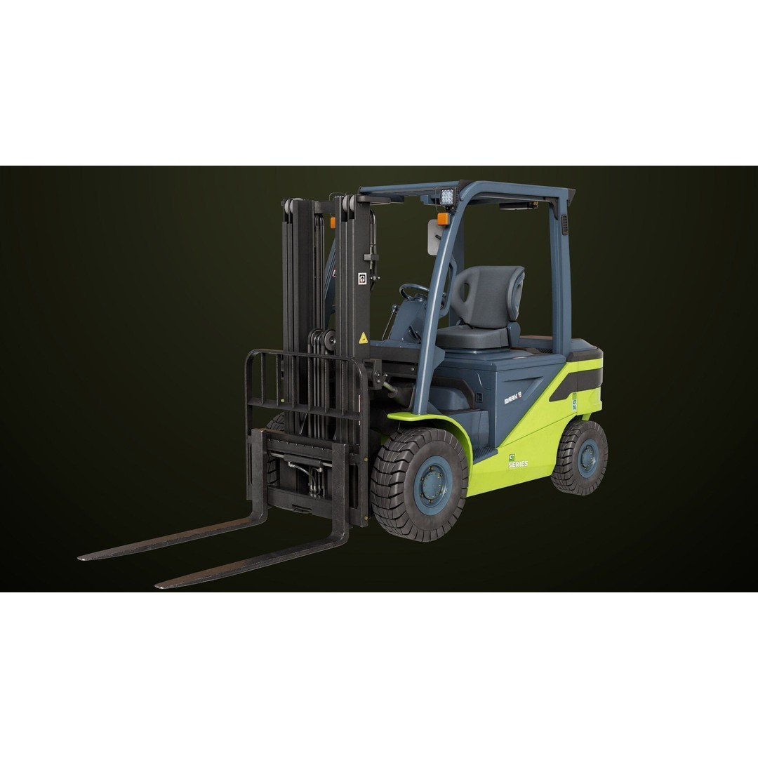 Forklift Truck 3D Model – Low Poly PBR Game Asset, FBX & Blender - View 18