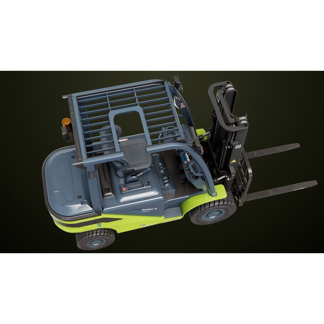 Forklift Truck 3D Model – Low Poly PBR Game Asset, FBX & Blender - View 24