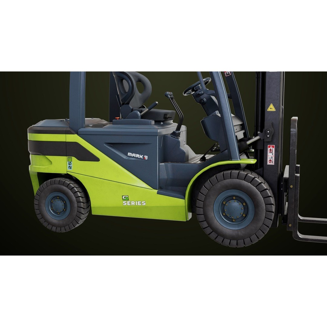 Forklift Truck 3D Model – Low Poly PBR Game Asset, FBX & Blender - View 26