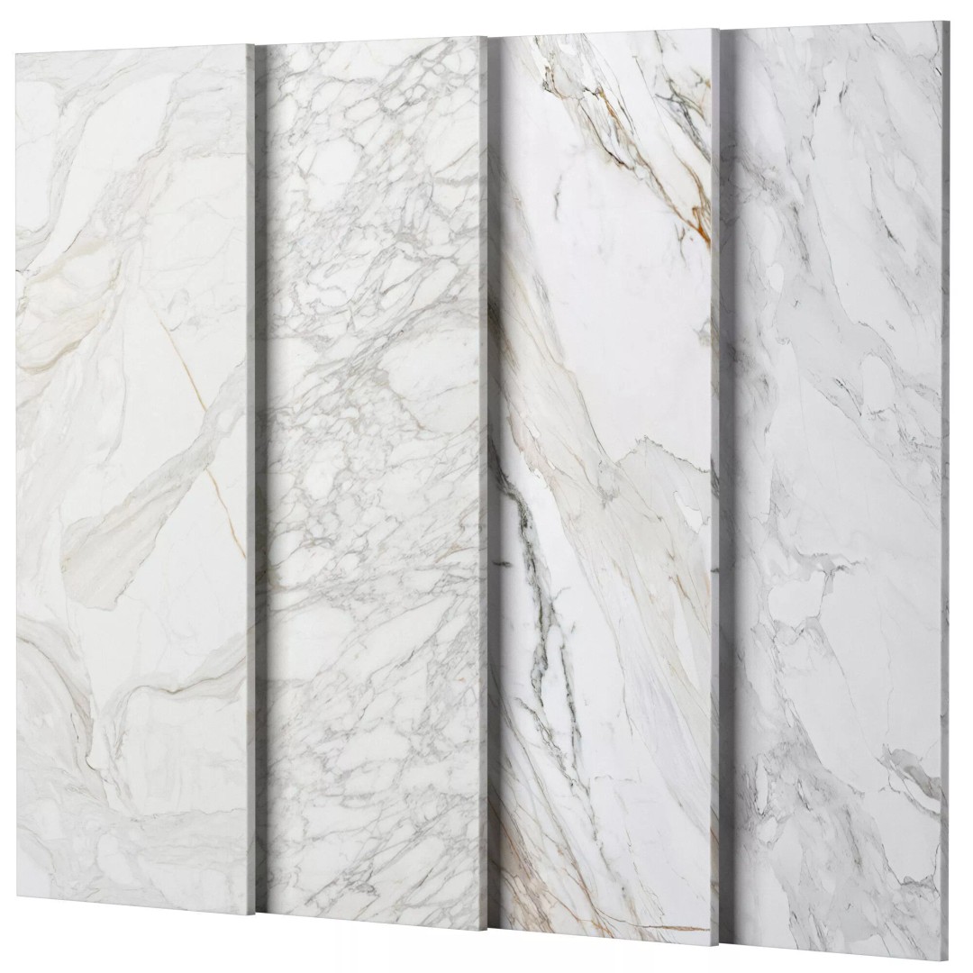 Marble Porcelain Tiles 3D Model – PBR Textures, Multiple Sizes, FBX/OBJ - View 2