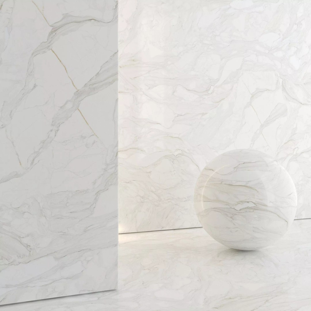 Marble Porcelain Tiles 3D Model – PBR Textures, Multiple Sizes, FBX/OBJ - View 3