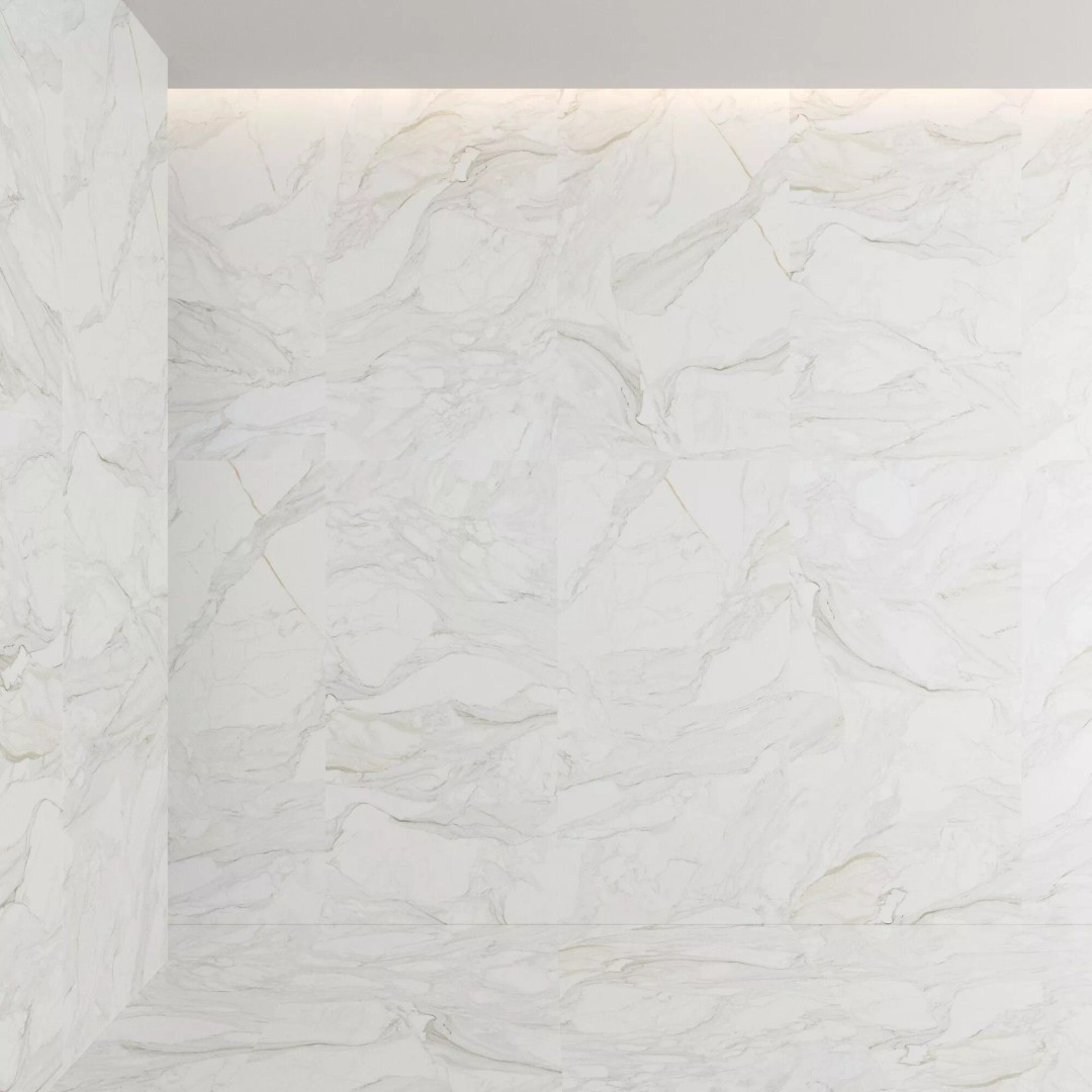 Marble Porcelain Tiles 3D Model – PBR Textures, Multiple Sizes, FBX/OBJ - View 4