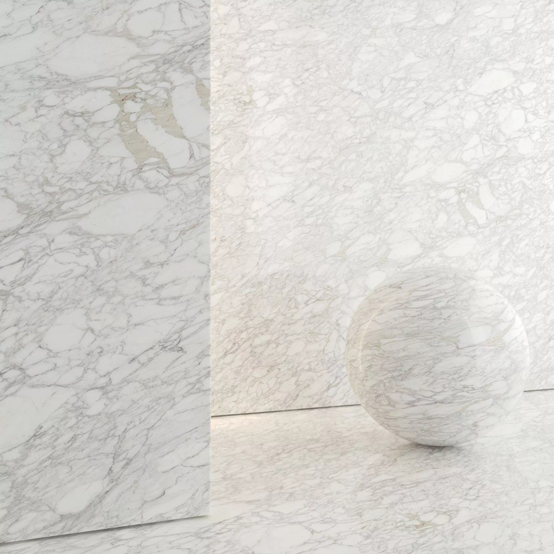 Marble Porcelain Tiles 3D Model – PBR Textures, Multiple Sizes, FBX/OBJ - View 6