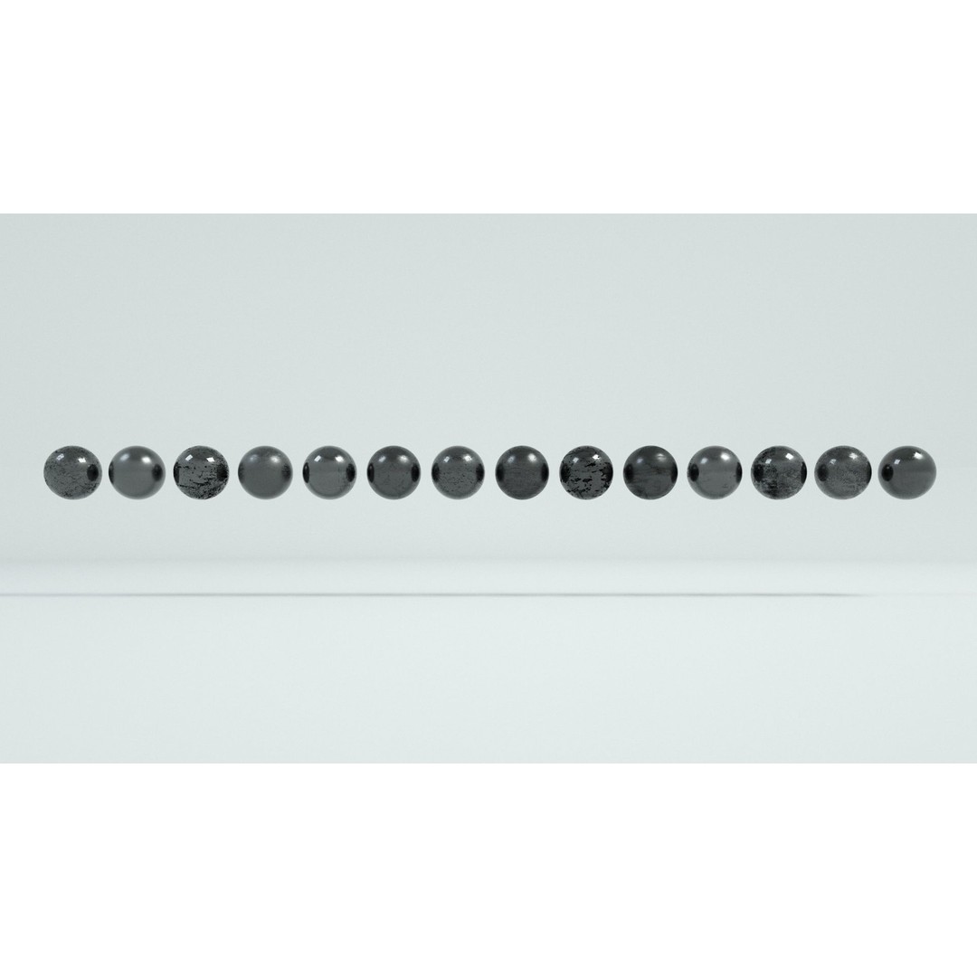 60 Metal Materials 3D Model – PBR Textures for Octane Render - View 10