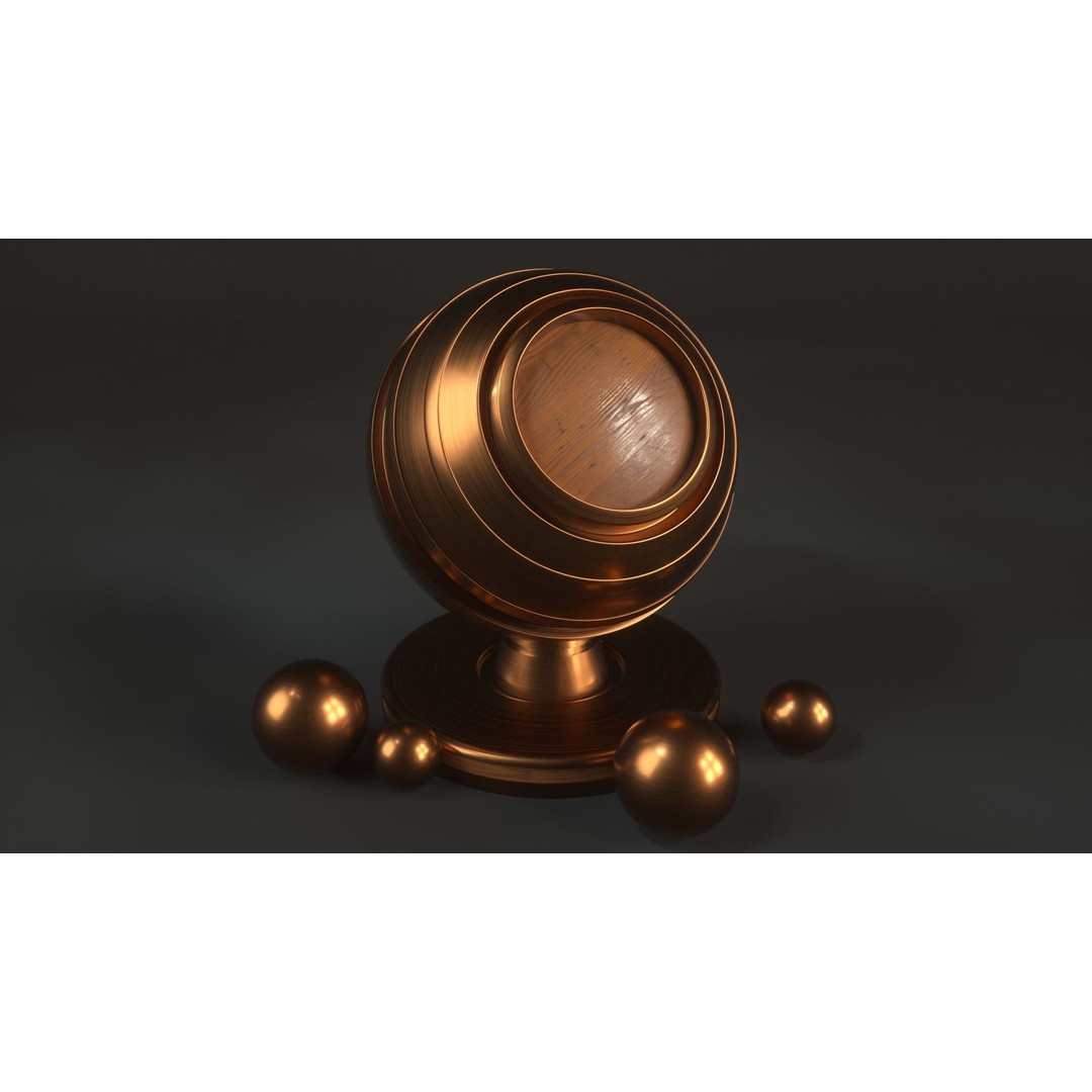 60 Metal Materials 3D Model – PBR Textures for Octane Render - View 14