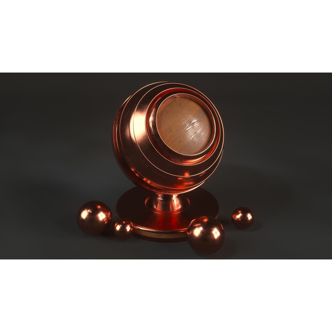 60 Metal Materials 3D Model – PBR Textures for Octane Render - View 17