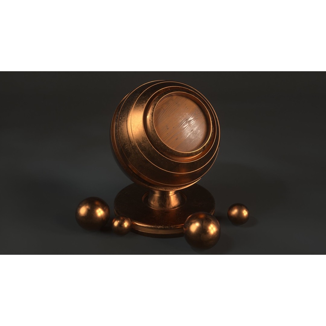 60 Metal Materials 3D Model – PBR Textures for Octane Render - View 19