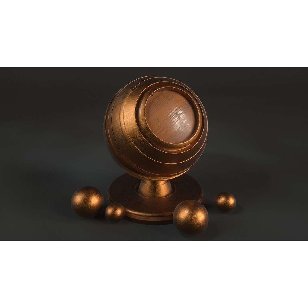 60 Metal Materials 3D Model – PBR Textures for Octane Render - View 21