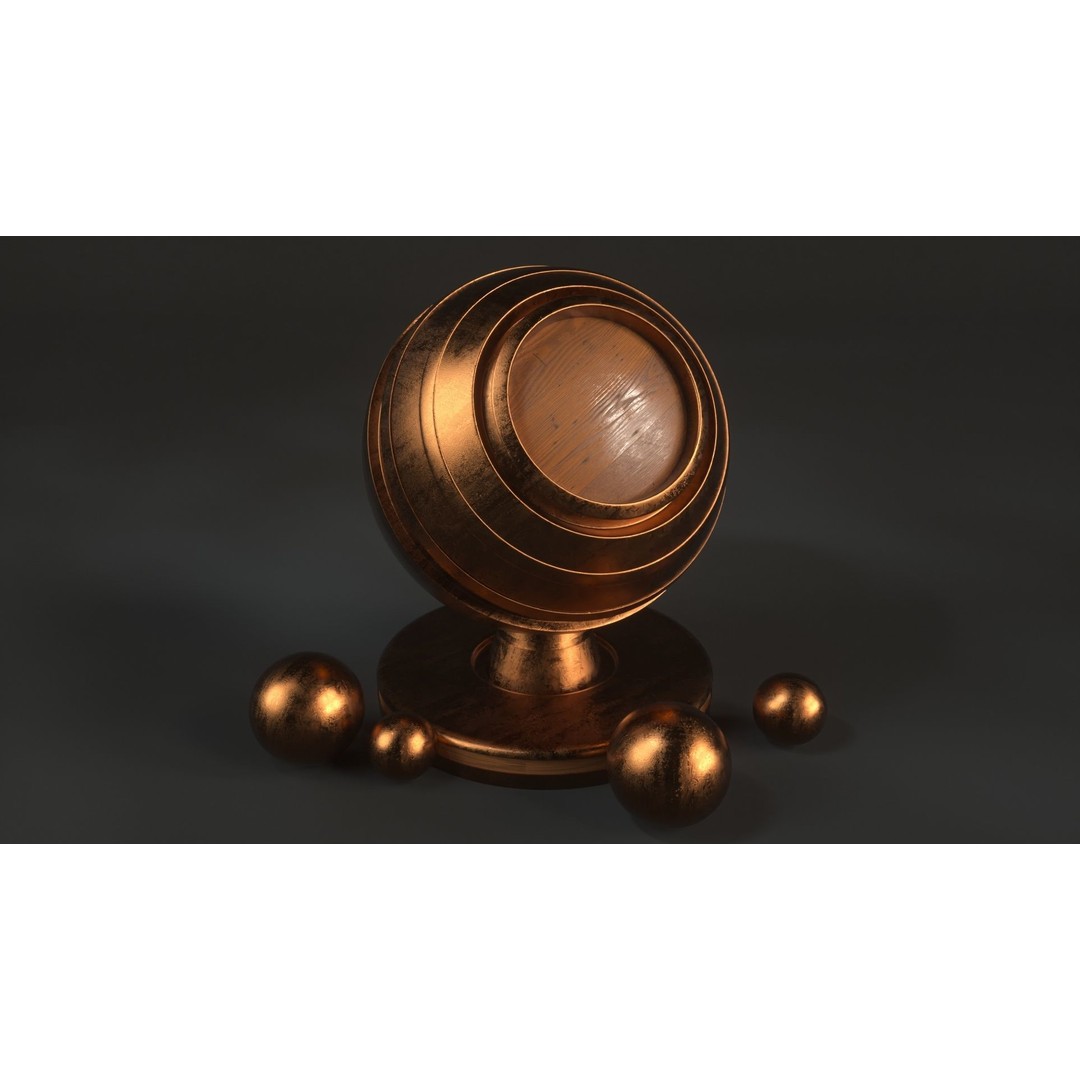 60 Metal Materials 3D Model – PBR Textures for Octane Render - View 22