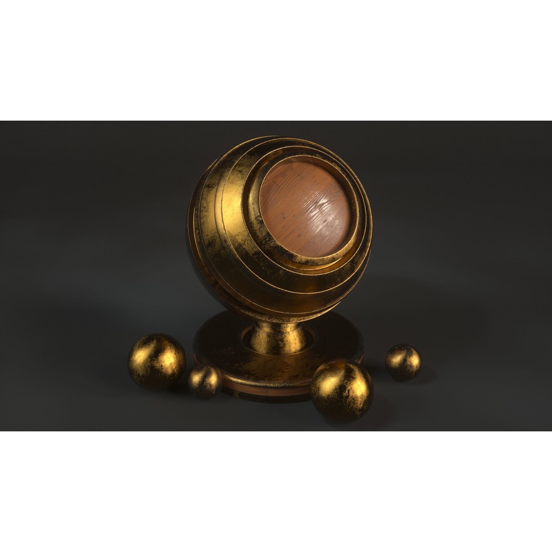 60 Metal Materials 3D Model – PBR Textures for Octane Render - View 24