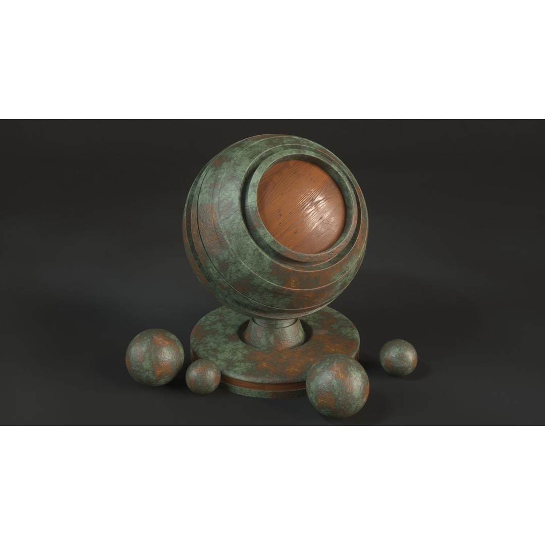 60 Metal Materials 3D Model – PBR Textures for Octane Render - View 25