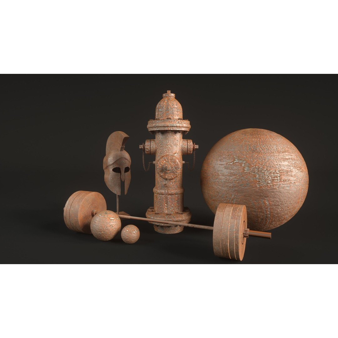 60 Metal Materials 3D Model – PBR Textures for Octane Render - View 44
