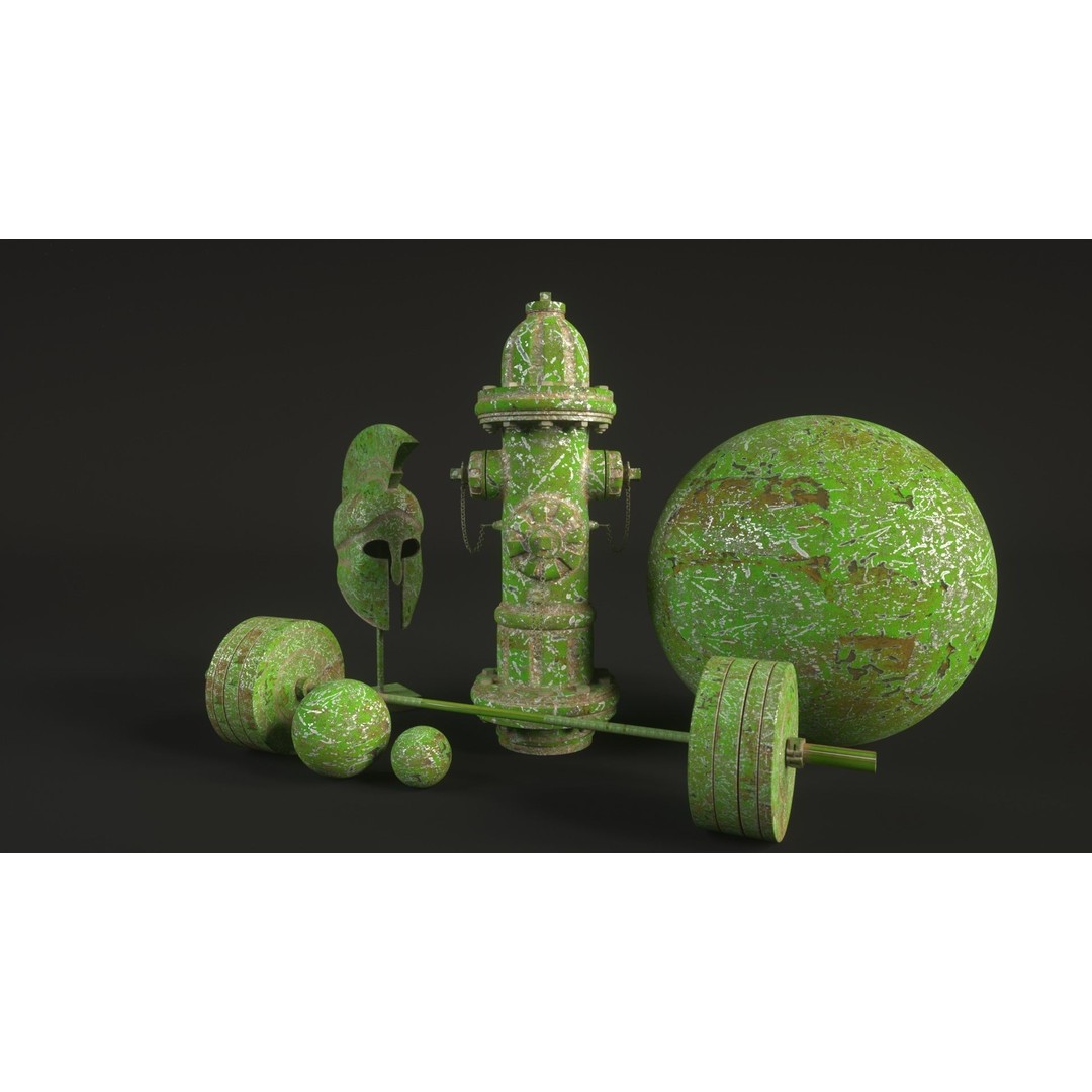 60 Metal Materials 3D Model – PBR Textures for Octane Render - View 47