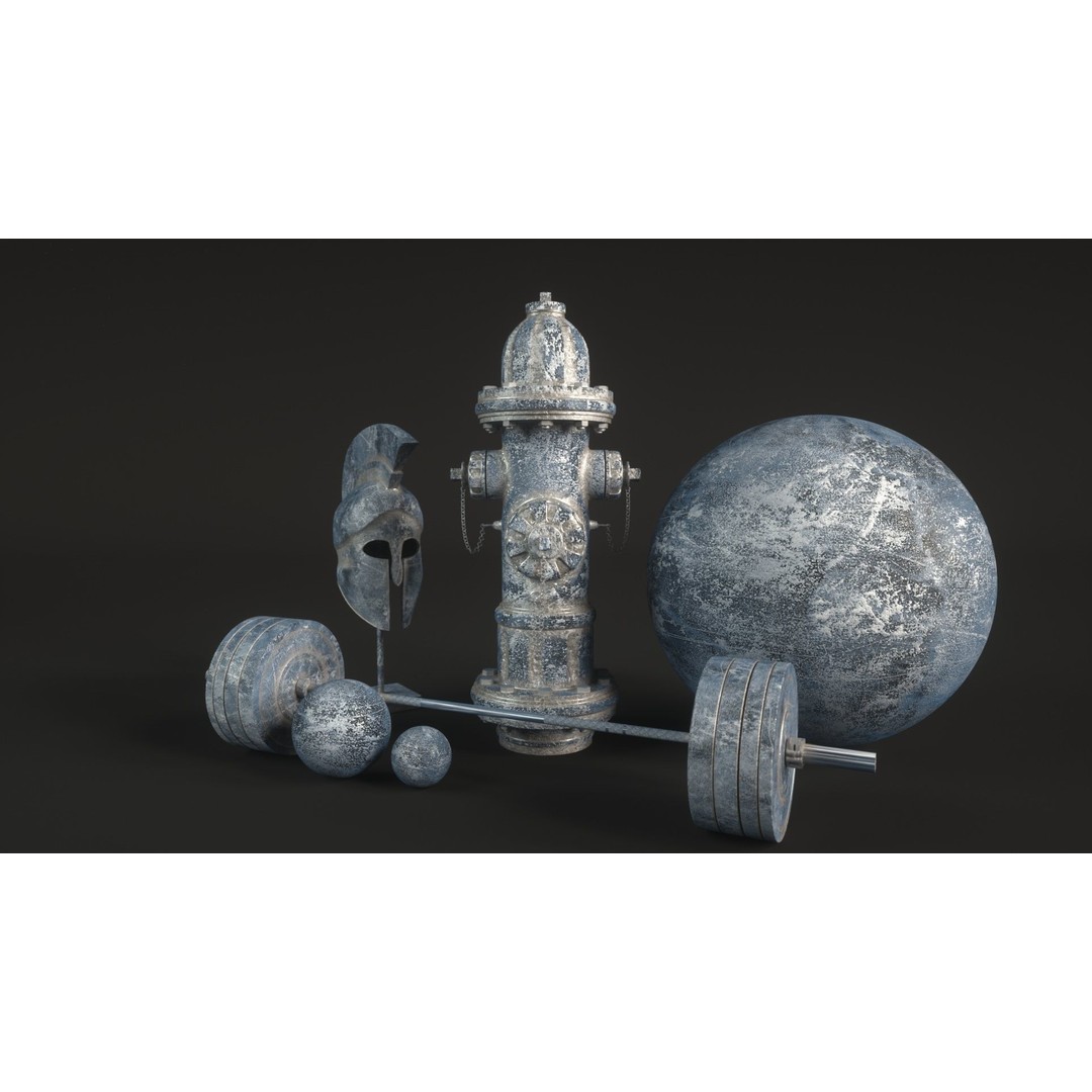 60 Metal Materials 3D Model – PBR Textures for Octane Render - View 52
